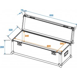 ROADINGER Universal Case Pro 80x30x30cm